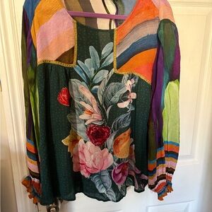 Colorful Floral Women's Top